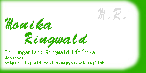 monika ringwald business card